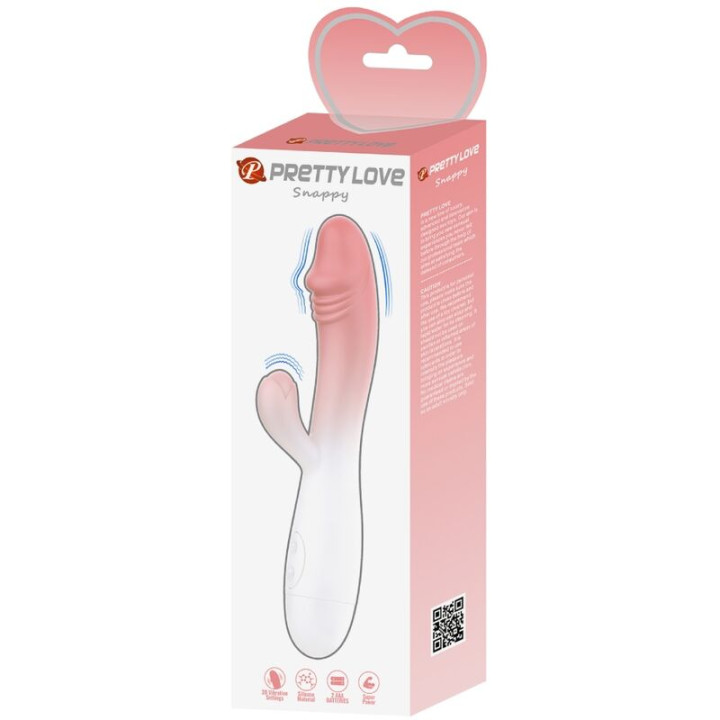 PRETTY LOVE SNAPPY VIBRADOR RABBIT 3O VIBRACIONES ROSA