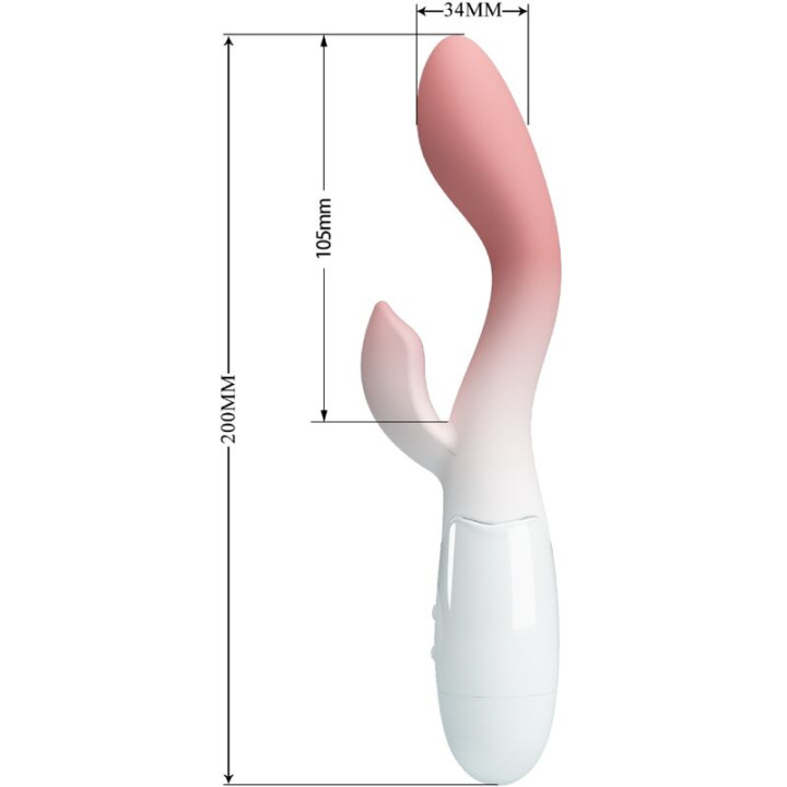 PRETTY LOVE BRIGHTY VIBRADOR PUNTO G ESTIMULADOR CLITORIS 30 VIBRACIONES ROSA