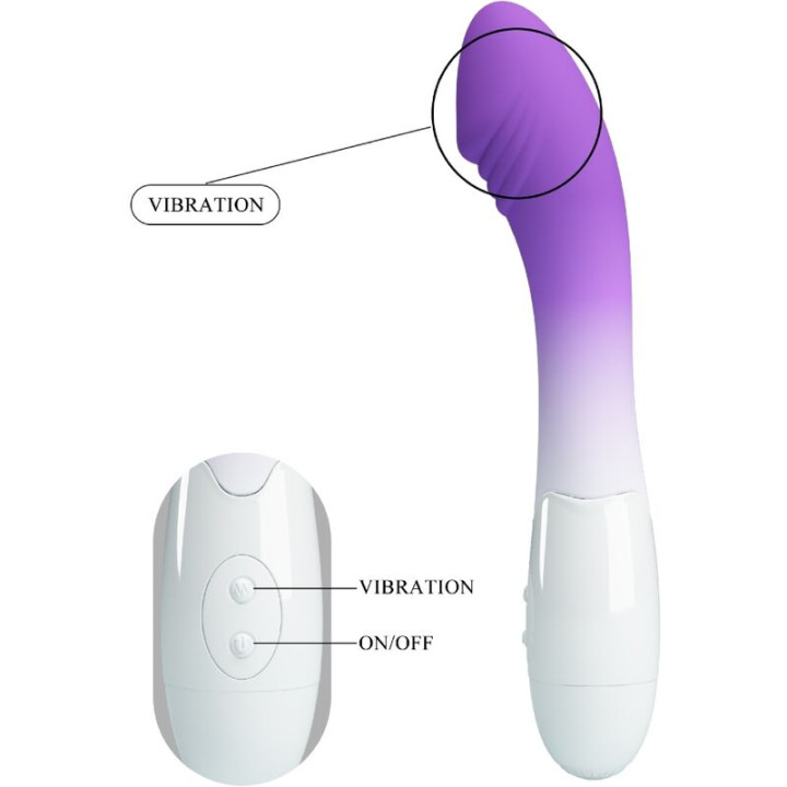 PRETTY LOVE ELEMENTAL VIBRADOR PUNTO G 30 VIBRACIONES MORADO