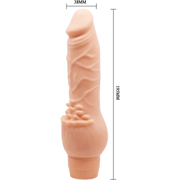 BAILE BARBARA VIBRADOR REALISTICO 195 CM NATURAL
