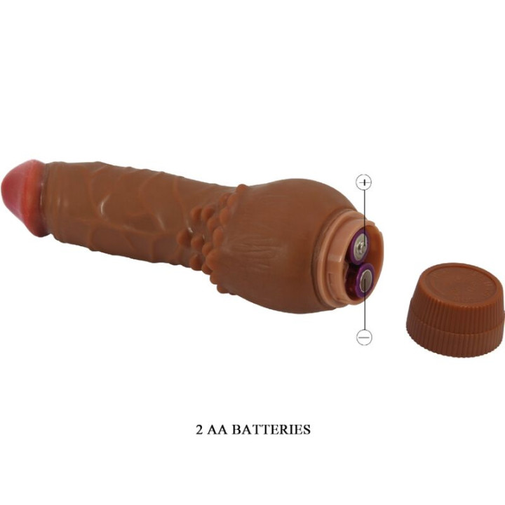 BAILE BARBARA VIBRADOR REALISTICO 195 CM MULATO