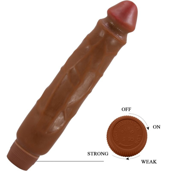 BAILE JACK VIBRADOR REALISTICO 26 CM MULATO