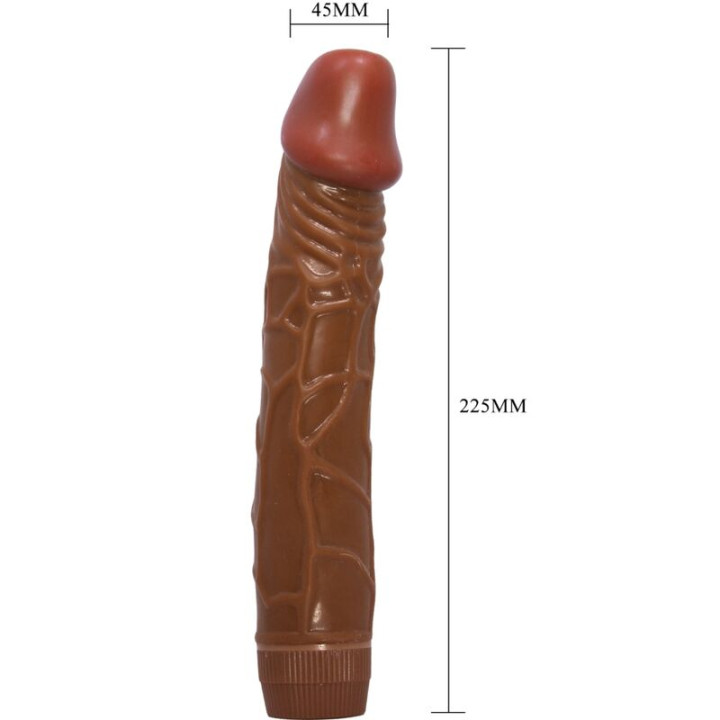 BAILE BOB VIBRADOR REALISTICO 225 CM MULATO