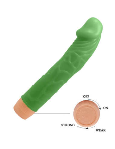 BAILE BILL VIBRADOR REALISTICO 225 CM VERDE