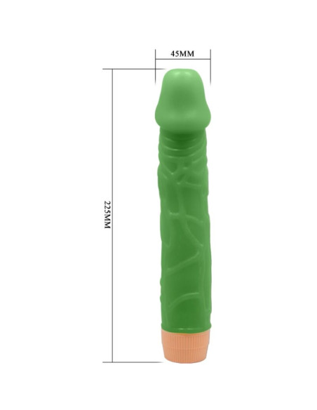 BAILE BILL VIBRADOR REALISTICO 225 CM VERDE