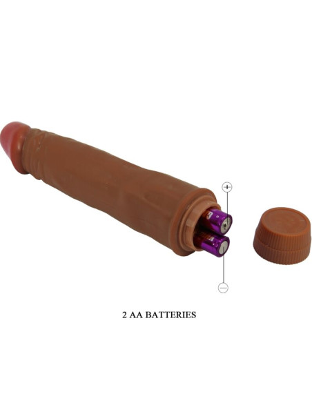 BAILE DWARF VIBRADOR REALISTICO 21 CM MULATO BAILE DWARF VIBRADOR REALISTICO 21 CM MULATO
