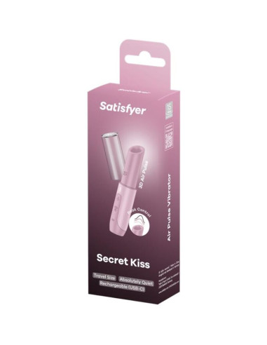 SATISFYER SECRET KISS ESTIMULADOR CLITORIS POR ONDAS ROSA