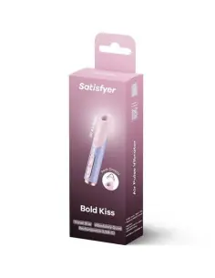 SATISFYER BOLD KISS ESTIMULADOR CLITORIS POR ONDAS ROSA VIOLETA 2