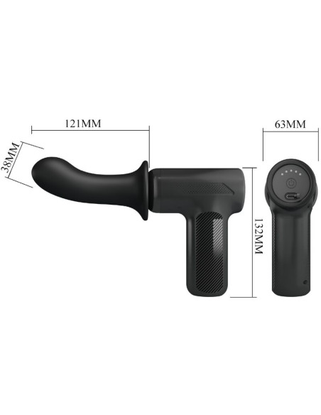 PRETTY LOVE DJ DOCTOR MASAJEADOR 5 CONFIGURACIONES NEGRO PRETTY LOVE DJ DOCTOR MASAJEADOR 5 CONFIGURACIONES NEGRO