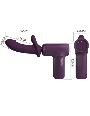 PRETTY LOVE DJ SCHOLAR MASAJEADOR 5 CONFIGURACIONES MORADO