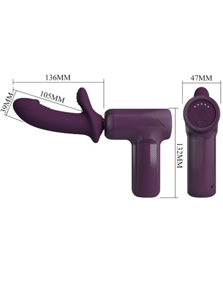 PRETTY LOVE DJ SCHOLAR MASAJEADOR 5 CONFIGURACIONES MORADO