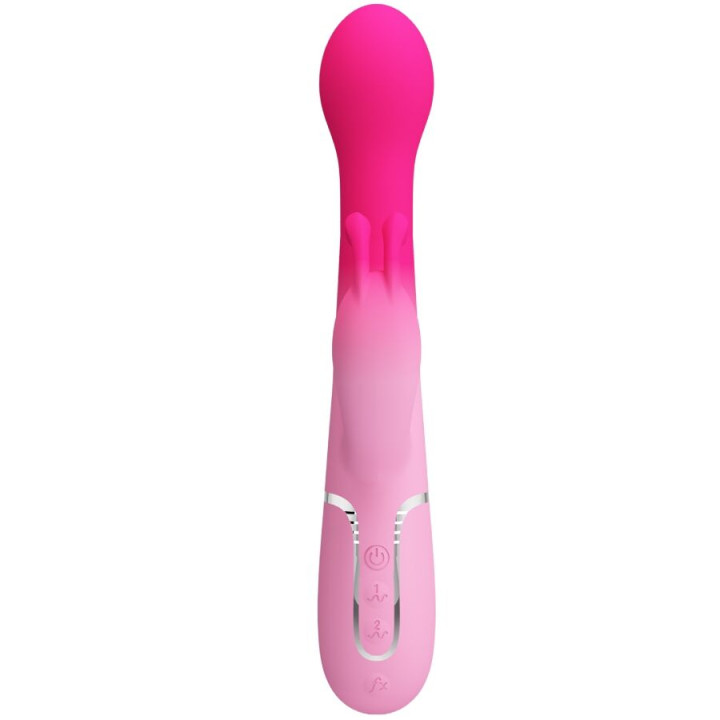 PRETTY LOVE DEJON VIBRADOR RABBIT 3 EN 1 MULTIFUNCION ROSA