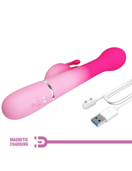 PRETTY LOVE DEJON VIBRADOR RABBIT 3 EN 1 MULTIFUNCION ROSA PRETTY LOVE DEJON VIBRADOR RABBIT 3 EN 1 MULTIFUNCION ROSA