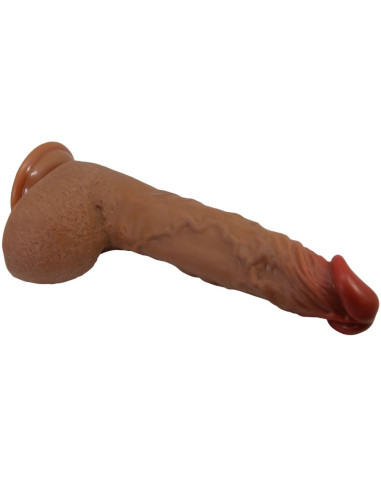 BAILE BEAUTIFUL WILKS VIBRADOR REALISTICO DE 5 CONFIGURACIONES 25 CM MULATO