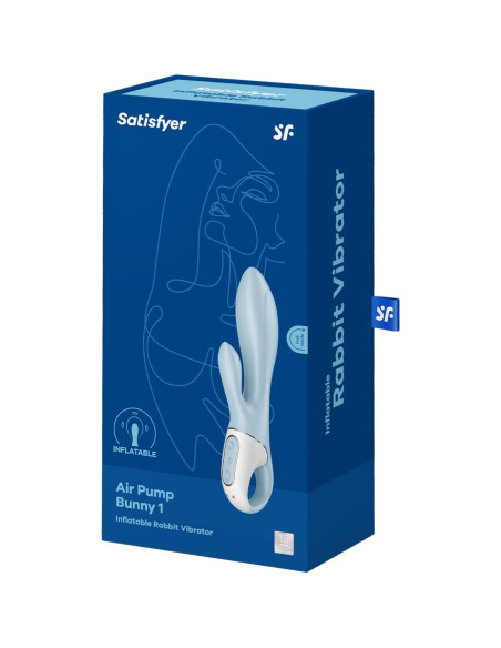 SATISFYER AIR PUMP BUNNY 1 VIBRADOR INFLABLE RABBIT AZUL SATISFYER AIR PUMP BUNNY 1 VIBRADOR INFLABLE RABBIT AZUL