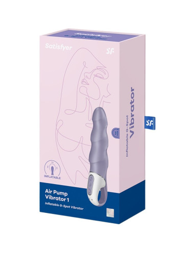 SATISFYER AIR PUMP VIBRATOR 1 VIBRADOR G SPOT INFLABLE MORADO