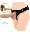 PRETTY LOVE - HARNESS BRIEFS UNIVERSAL HARNESS WITH DILDO JERRY 21.8 CM NATURAL