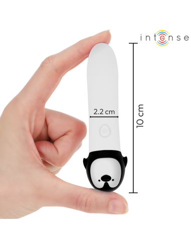 INTENSE RICO BALA VIBRADORA PINGUINO RECARGABLE USB 10 X 22 CM