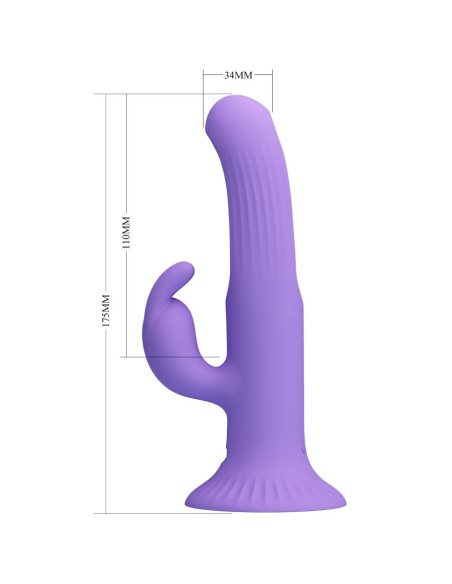 PRETTY LOVE KILLMOULIS VIBRADOR RABBIT 12 MODOS DE VIBRACION MORADO