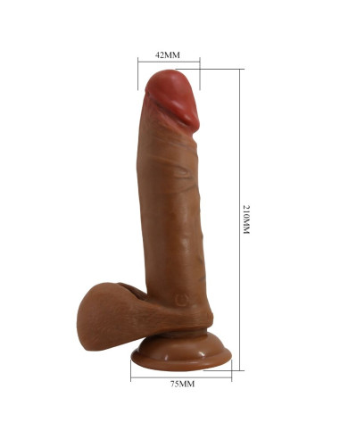 BAILE ABEL DILDO REALISTICO 21 CM MULATO