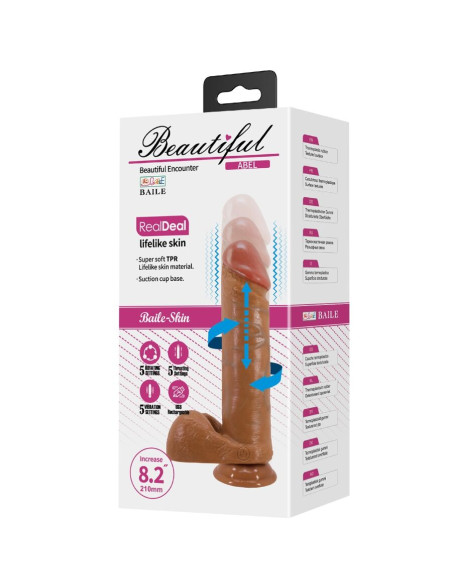 BAILE ABEL DILDO REALISTICO 21 CM MULATO BAILE ABEL DILDO REALISTICO 21 CM MULATO
