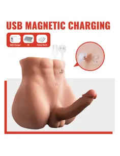 XISE BERTLETT DILDO ASS MASTURBADOR DILDO Y ANO REALISTICO POSICION FRONTAL CON THRUSTING 18 CM 2