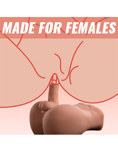 XISE BERTLETT DILDO ASS MASTURBADOR DILDO Y ANO REALISTICO POSICION FRONTAL CON THRUSTING 18 CM