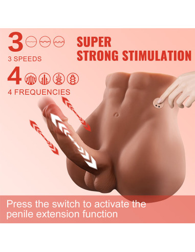 XISE BERTLETT DILDO ASS MASTURBADOR DILDO Y ANO REALISTICO POSICION FRONTAL CON THRUSTING 18 CM