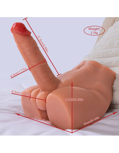 XISE PEEL DILDO ASS MASTURBADOR DILDO REALISTICO POSICION FRONTAL CON THRUSTING 175 CM