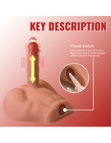 XISE PEEL DILDO ASS MASTURBADOR DILDO REALISTICO POSICION FRONTAL CON THRUSTING 175 CM