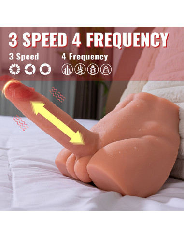 XISE PEEL DILDO ASS MASTURBADOR DILDO REALISTICO POSICION FRONTAL CON THRUSTING 175 CM