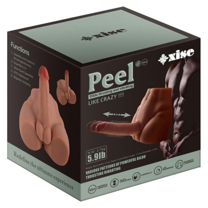 XISE PEEL DILDO ASS MASTURBADOR DILDO REALISTICO POSICION FRONTAL CON THRUSTING 175 CM