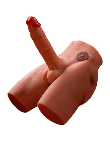 XISE JASON MASTURBADOR DILDO REALISTICO CON THRUSTING Y VIBRACION 17 CM