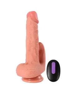 SHEQU HAYDEN DILDO Y ESTIMULADOR DE CLITORIS CON VIBRACION Y CONTROL REMOTO 16 CM 2