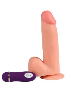 SHEQU ADAM DILDO VIBRADOR CON CONTROL REMOTO 21 CM