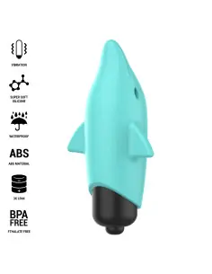 INTENSE ECHO BALA VIBRADORA DELFIN AZUL 8 X 47 CM 2