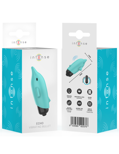 INTENSE ECHO BALA VIBRADORA DELFIN AZUL 8 X 47 CM