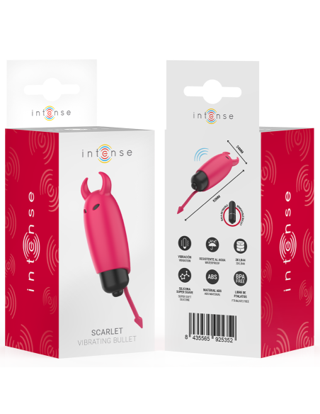 INTENSE SCARLET BALA VIBRADORA DEMONIO ROJO 93 X 24 CM