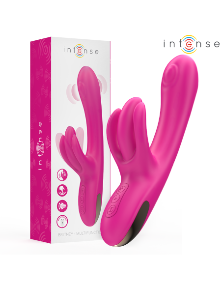 INTENSE BRITNEY VIBRADOR MULTIFUNCION RABBIT 23 CM ROSA INTENSE BRITNEY VIBRADOR MULTIFUNCION RABBIT 23 CM ROSA