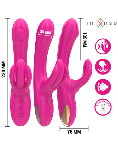 INTENSE BRITNEY VIBRADOR MULTIFUNCION RABBIT 23 CM ROSA