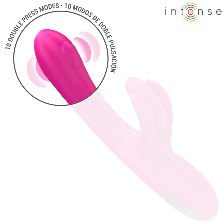 INTENSE BRITNEY VIBRADOR MULTIFUNCION RABBIT 23 CM ROSA