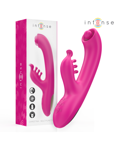 INTENSE CHRISTINA VIBRADOR MULTIFUNCION RABBIT 225 CM ROSA