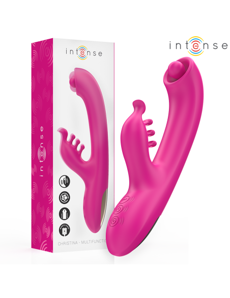 INTENSE CHRISTINA VIBRADOR MULTIFUNCION RABBIT 225 CM ROSA INTENSE CHRISTINA VIBRADOR MULTIFUNCION RABBIT 225 CM ROSA