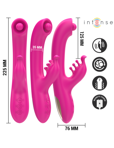 INTENSE CHRISTINA VIBRADOR MULTIFUNCION RABBIT 225 CM ROSA