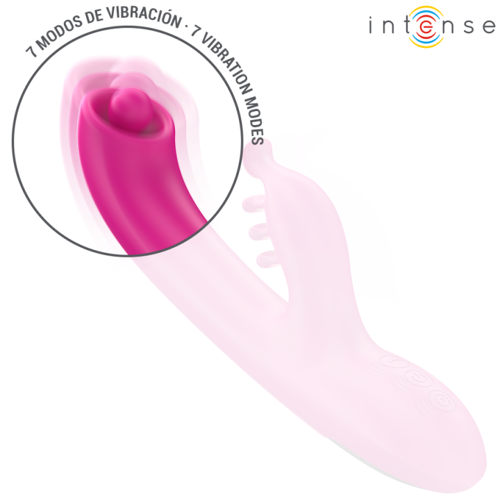 INTENSE CHRISTINA VIBRADOR MULTIFUNCION RABBIT 225 CM ROSA