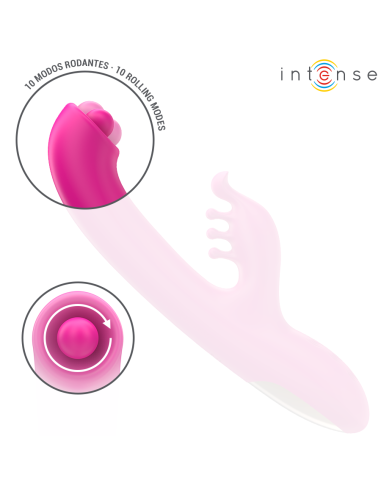 INTENSE CHRISTINA VIBRADOR MULTIFUNCION RABBIT 225 CM ROSA