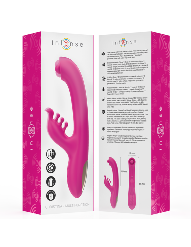 INTENSE CHRISTINA VIBRADOR MULTIFUNCION RABBIT 225 CM ROSA