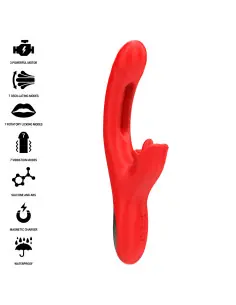 INTENSE JESSICA VIBRADOR MULTIFUNCION ESTIMULACION CLITORIS 248 CM ROJO