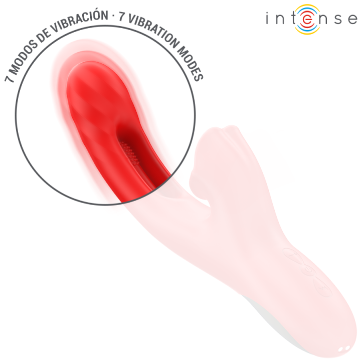 INTENSE JESSICA VIBRADOR MULTIFUNCION ESTIMULACION CLITORIS 248 CM ROJO