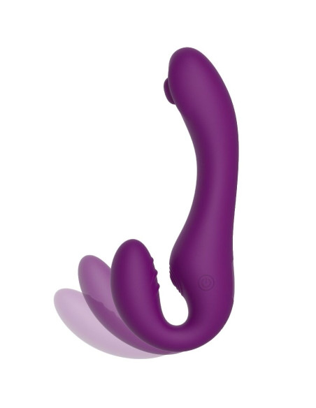 XOCOON STRAPLESS STRAP ON VIBRADOR 2 EN 1 CON CONTROL REMOTO MORADO XOCOON STRAPLESS STRAP ON VIBRADOR 2 EN 1 CON CONTROL REMOTO MORADO